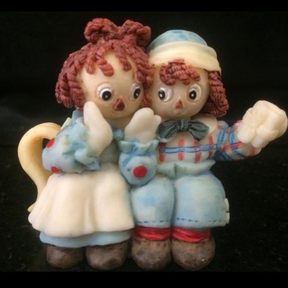 Raggedy Ann and Andy Mini Tea Set 1994 With Original Box - Picture 2 of 11
